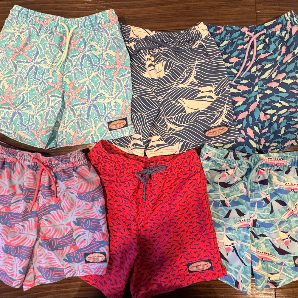 Vineyard Vines Kids Swim Trunks - Multicolor Set